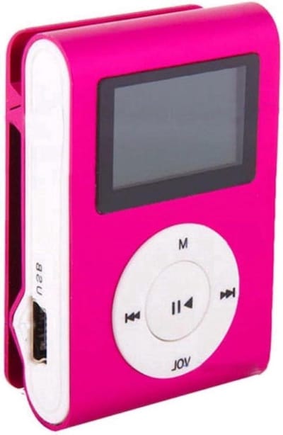 Muziekspeler - Digitale audio - Muziek afspelen - Met clip - Max 16GB - Roze