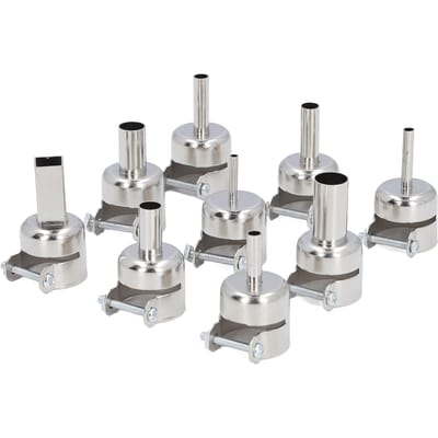 Kit de 9 Buses pour Pistolet à Air Chaud 3‑12mm Acier Inoxydable Soudure à l'Air Chaud Buses pour Pistolet à Air Chaud