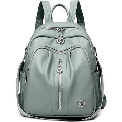 Nieuwe Koreaanse Stijl Trendy Damesrugzak voor Vrouwen Mode Effen Kleur Schoudertas Casual Zacht Eenvoudige Schooltas Damestas
