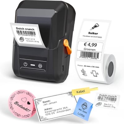 Solacis Sticker printer - Sticker maker - Mini printer - Sticker machine - Stickerprinter - Must have!