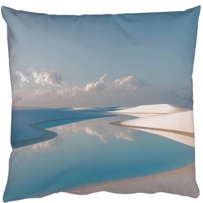 Sierkussens - Kussentjes Woonkamer - 50x50 cm - Duinen - Waterplas - Oneindige rust