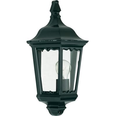 KS Verlichting - wandlamp - Ancona - plat - buitenlamp - E27 - glas - klassiek - aluminium - groen