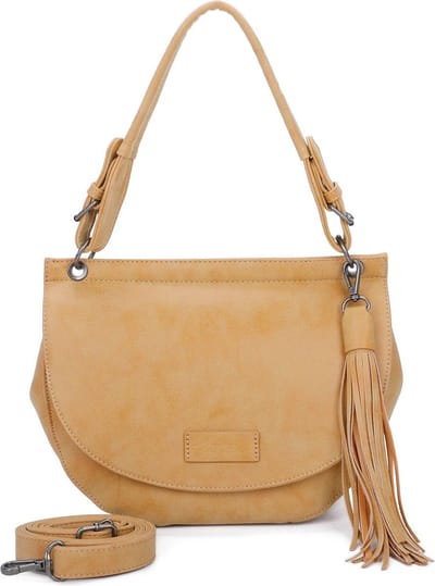 Fritzi aus Preußen Schoudertas Vintage Fritzi41 Hobo Honey Mustard Geel