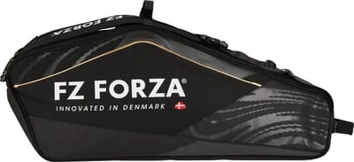 FZ Forza Tour line badminton racketbag - 6rackets - zwart/goud