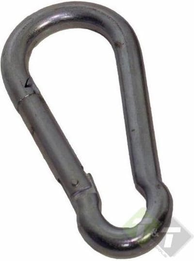 10 mm x 100 mm - karabijnhaak - musketonhaak - carabiner - werkhaak - karabijn haak - veiligheidshaak - festonhaak