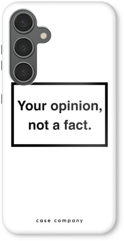 Case Company® - Hoesje geschikt voor Samsung Galaxy S24 Plus hoesje - Your opinion - Tough Case - Maximale Bescherming alle Kanten en Schermrand
