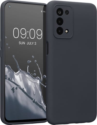 kwmobile telefoonhoesje geschikt voor Oppo A74 (5G) / A54 (5G) - Hoesje voor smartphone - Precisie camera uitsnede - TPU back cover in mat zwart