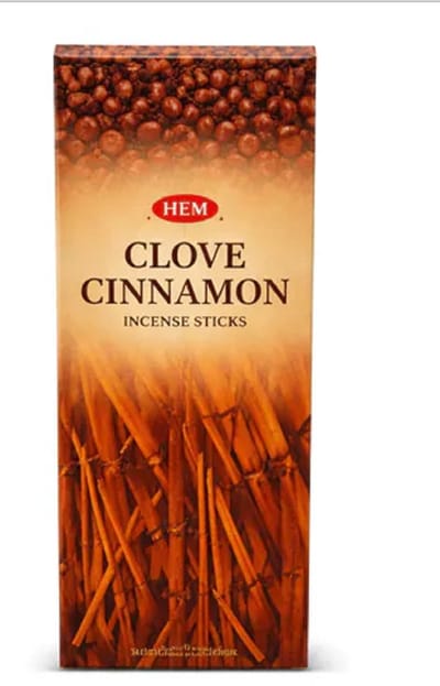 HEM - clove cinnamon - kruidnagel - kaneel - wierook - wierookstokjes - wespen - hexa 6 stuks