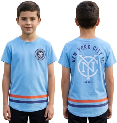 New York City FC T-shirt voor jongens, T-shirt met korte mouwen voor voetbalfans / 170 cm