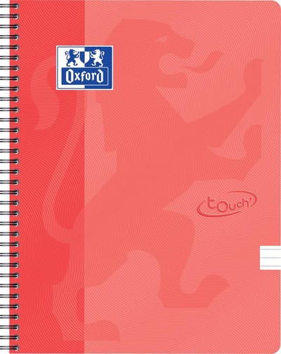 Oxford Touch - Notitieboek - A4 - Gelijnd - 140 pagina's - 90g - soft cover - oranje