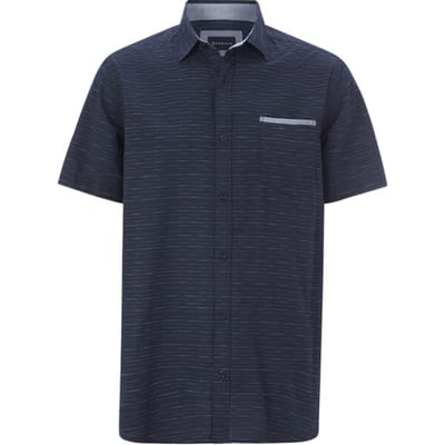 Babista herren Overhemd Met Korte Mouwen - 39/40 - donkerblauw - Plus Size