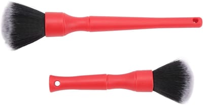 Dailygoods- Autodetailborstels 2 Stuks - Multifunctionele Auto-reinigingsborstel - ABS/Nylon Fiber - Duurzaam/Herbruikbaar - Voor Auto/Vrachtwagen/Fiets - Hoogwaardige Kwaliteit