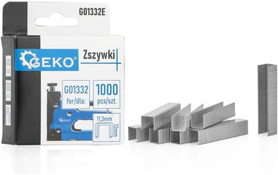 GEKO Nietjes - 1.2 x 11.3 mm - 12 mm lengte - 1000 stuks - Voor veelzijdig gebruik