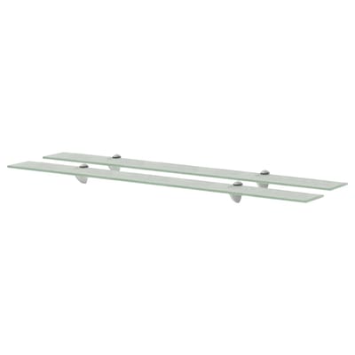 vidaXL - Schappen - zwevend - 2 - st - 100x20 - cm - 8 - mm - glas