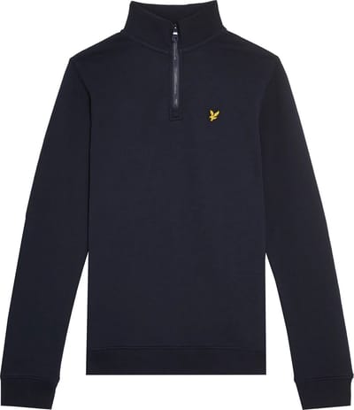 Lyle & Scott Quarter Zip Pullover Truien & Vesten Jongens - Sweater - Hoodie - Vest- Donkerblauw - Maat 128/134