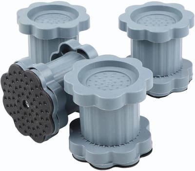 Wasmachine Verhogers - Apparaat Voetjes - Stabiliteit Vergroten - Verstelbare Hoogte - 4 Stuks Set - Blauw