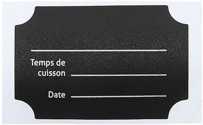 Cook Concept Krijtbord etiketten/stickers - 24x stuks - rechthoekig - herschrijfbaar - Keuken labels - 6 x 4 stuks