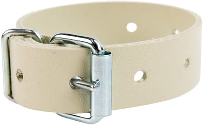 Afdekzeilwinkel - Pvc tir riem 50cm met gesp 20mm breed creme