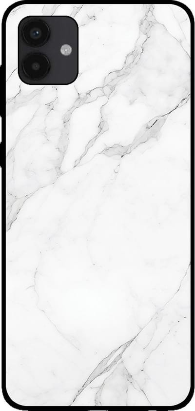 Smartphonica Telefoonhoesje voor Samsung Galaxy A04 met marmer opdruk - TPU backcover case marble design - Wit geschikt voor Samsung Galaxy A04