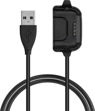 kwmobile USB-oplaadkabel geschikt voor Willful ID205 / Yamay SW020 kabel - Laadkabel voor smartwatch - in zwart