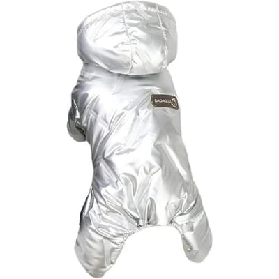 Combinaisons Chaudes d'Hiver pour Chiens Imperméable PU Veste pour Animaux de Compagnie pour Petits Chiens Vêtements Manteau en Coton pour Chiot Costumes Chihuahua Teddy Bichon L