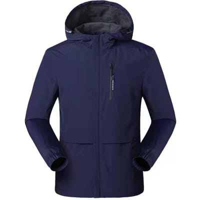 Veste pour Homme Printemps et Automne Veste pour Homme Couleur Unie Extérieur à Capuche pour Homme 5XL black