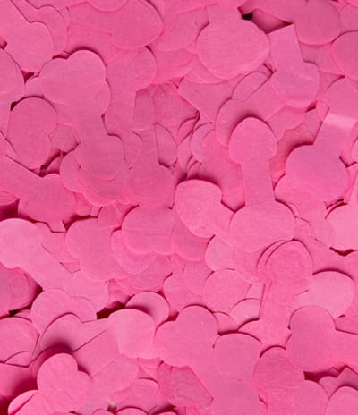 Confetti shooter 40 cm - Penis - papier - vrijgezellenfeest
