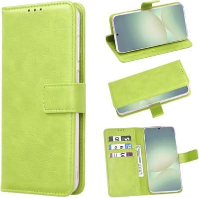 Casemania Hoesje Geschikt voor Samsung Galaxy A17 - Groen - Portemonnee Book Case - Pasjeshouder en Magnetische Sluiting