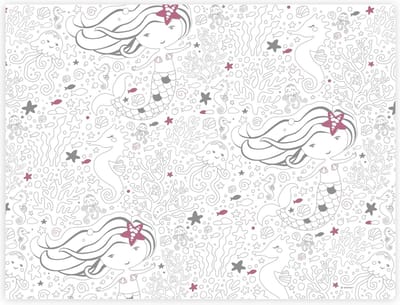 8 Placemats Be a Mermaid 30x40cm