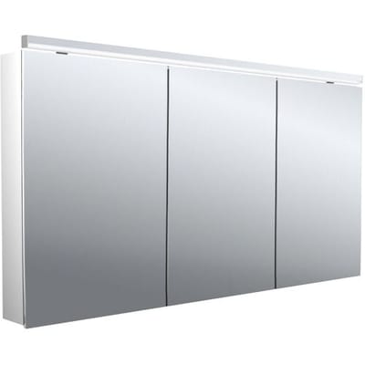Emco flat 2 Classic LED light mirror cabinet 140 cm, with LED top light, 3 doors 979706506