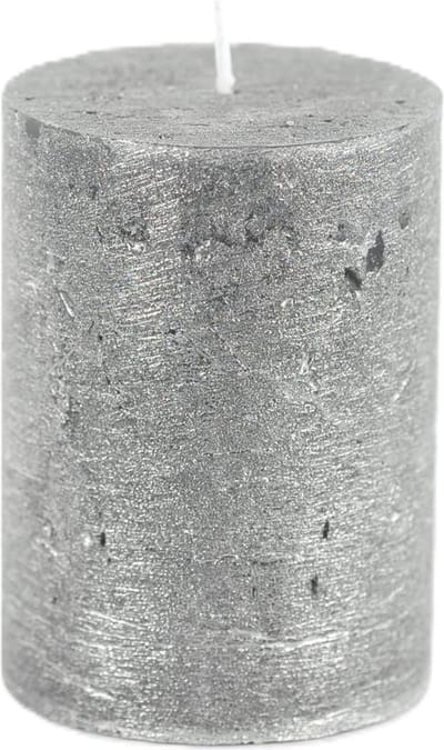 Rasteli Luz Your Senses Stomp Kaars Zwart-Black Silver D 6 cm H 8 cm Per 2 Stuks