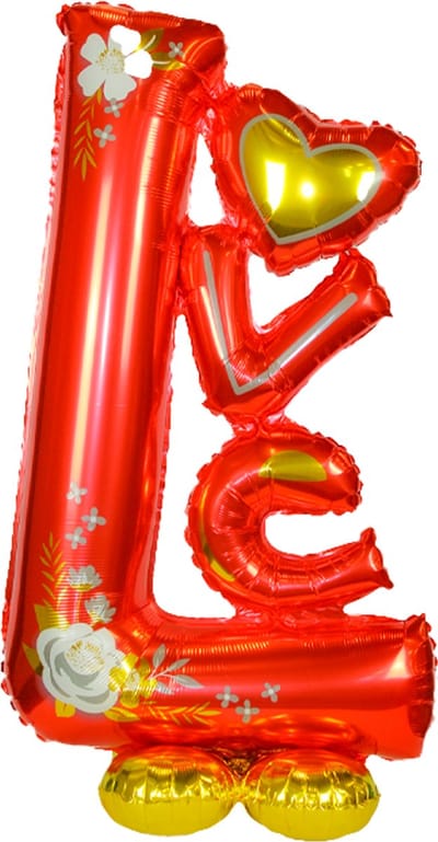 Valentijn Versiering I Love You Hartjes Ballonnen Huwelijk Decoratie Folie Ballon Staand Rood 120CM – 1 Stuk