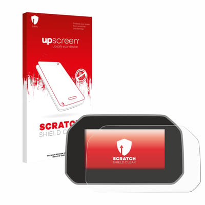 upscreen - Screenprotector voor BMW R 1250 GS Adventure Connectivity TFT 6.5" - Folie Beschermfolie transparant
