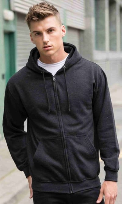 AWDis Hoodie Unisex 280 g/m² – Zwart – Maat XL – Comfortabele Sweater met Capuchon