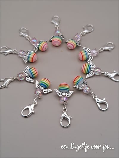 Geluksengel - Geluksengeltje - Beschermengeltjes - Gelukspoppetjes - regenboogengeltje - engeltje - regenboog