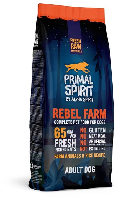 Primal Spirit Dog Rebel Farm 65% 12 kg
