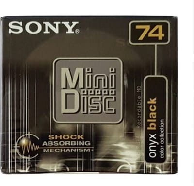 Sony Mini Disc MDW74EB Onyx Black Color Collection