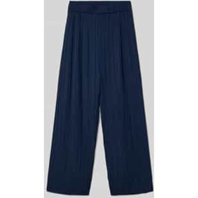Regular Fit wijde broek in plissélook