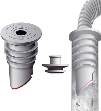 Dailygoods- Afvoerslangafdichting 35-40mm - Afdichtkap - Siliconen - Waterafvoerslang - Terugslagklep - 7 lagen afdichting - Afvoerslang
