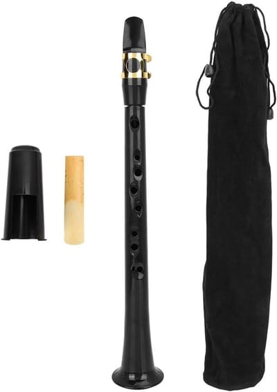 Draagbare Mini Saxofoon met Rietopslag, Lichtgewicht Pocket Sax voor Muziekliefhebbers en Beginners