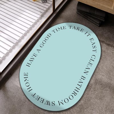 Modern Eenvoudig Effen Kleur Badkamer Bad Absorberende Antislip Voetmat Huishouden Wasruimte Vuil Diatomeeënaarde Mat 40 * 60cm (technical cloth)
