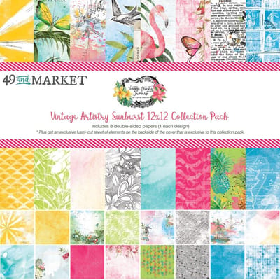 49 And Market - Vintage Artistry Sunburst Collection Pack 12"X12"