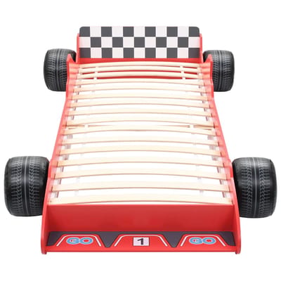 vidaXL - Kinderbed - raceauto - rood - 90x200 - cm
