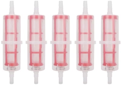 Cosensi- Brandstoffilter Set van 5 - Snelbrandstoffilter - Benzinefilter - Vorkheftruckfilter - Slang 8 mm/10 mm - Hoogwaardige materialen - Filterset