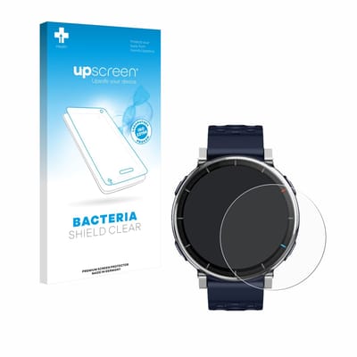 upscreen - Screenprotector voor Amazfit Active 3 Premium - Folie Beschermfolie transparant antibacterieel