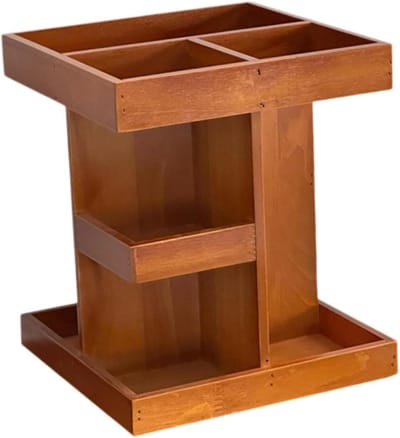 Draaibare Make-up Organizer - Cosmetica Opberger - Kaptafel Organiseren - 360 Graden Rotatie - 25 x 25 x 28 cm