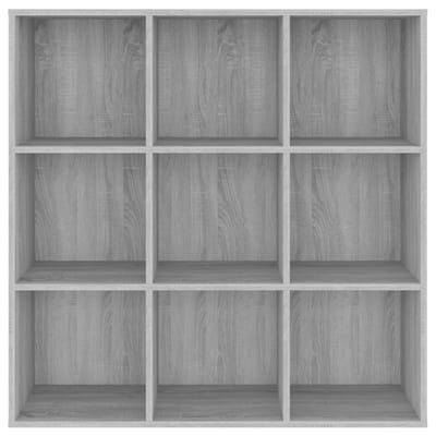 vidaXL - Boekenkast - 98x29x97,5 - cm - grijs - sonoma - eikenkleurig