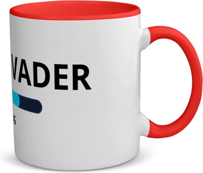 Akyol - schoonvader loading koffiemok - theemok - rood - Papa - ochtendkoffie laden - vader cadeautjes - vaderdag - verjaardagscadeau - verjaardag - cadeau - geschenk - kado - gift - vader artikelen - 350 ML inhoud