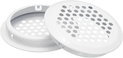 Set van 20 Ronde Ventilatiekokers 53mm - RVS Luchtuitlaat voor Keuken en Badkamer