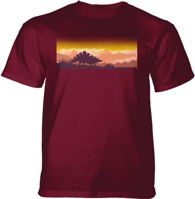T-shirt Stegosaurus Silhouette S